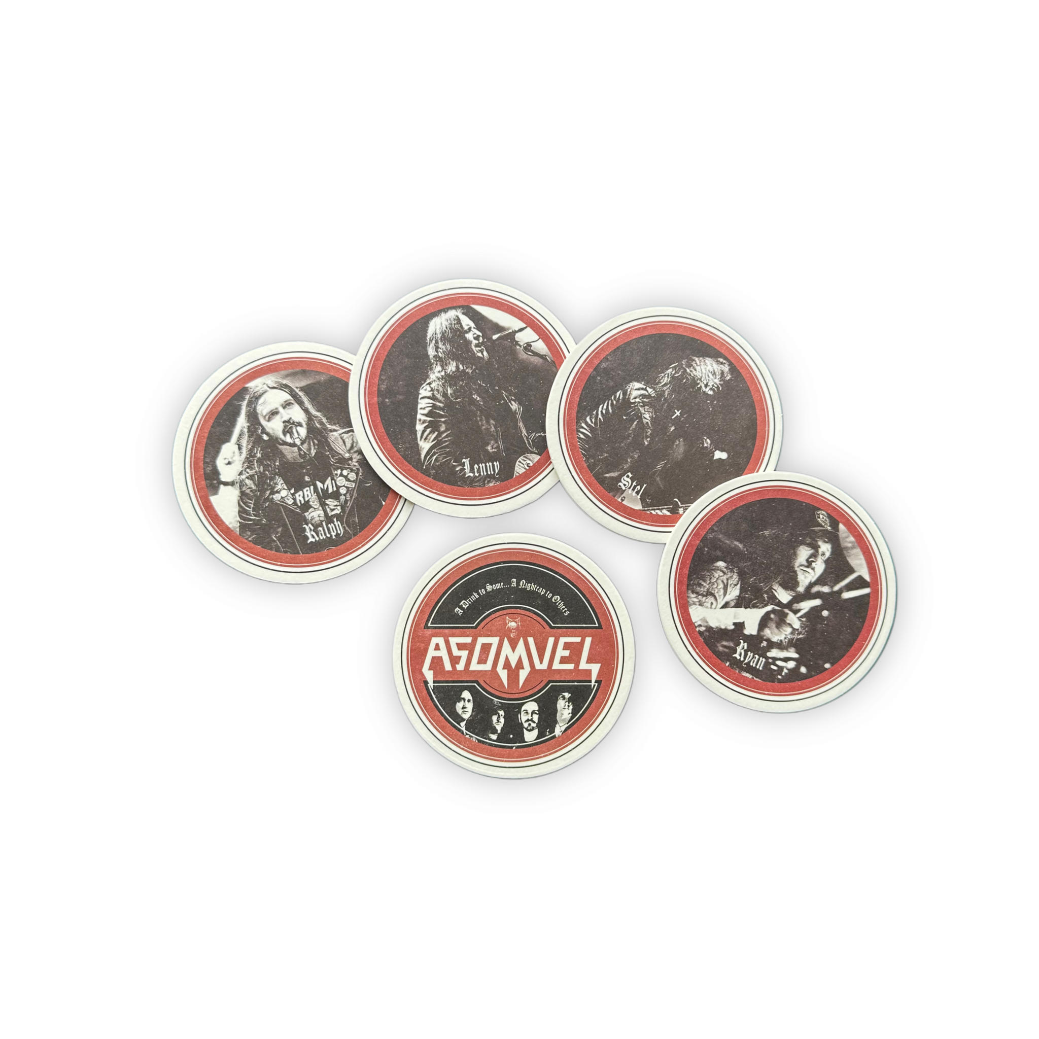 ASOMVEL Beer Mats (Set of 4)