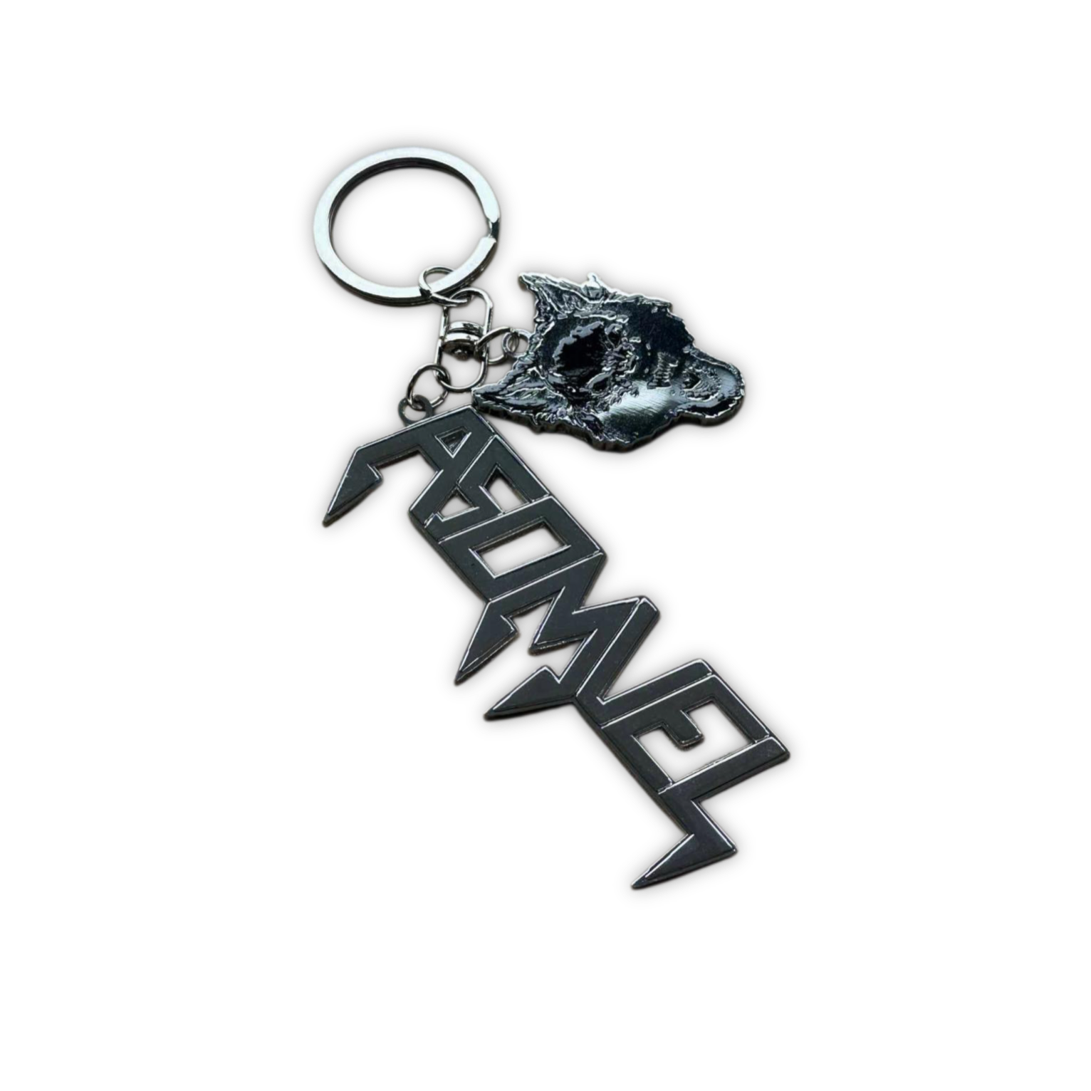 ASOMVEL Deluxe Metal Logo Keyring